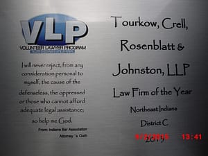Photo of 2013 Northeast Indiana District C Law Firm of the Year award
