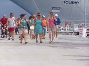 Lisa & family set out for a day of fun on a recent cruise 